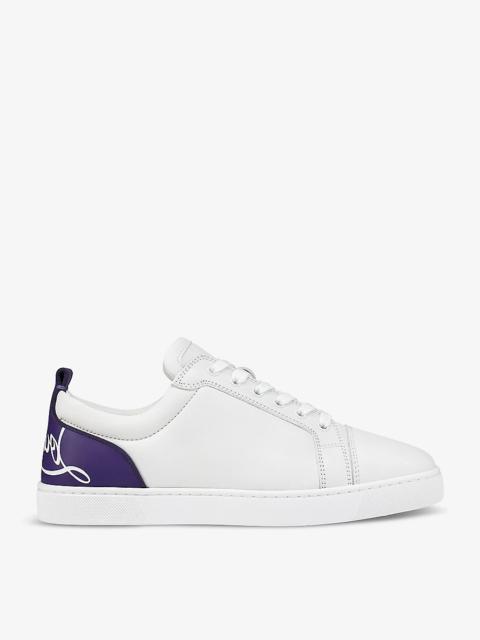 Christian Louboutin Fun Louis Junior leather low-top trainers