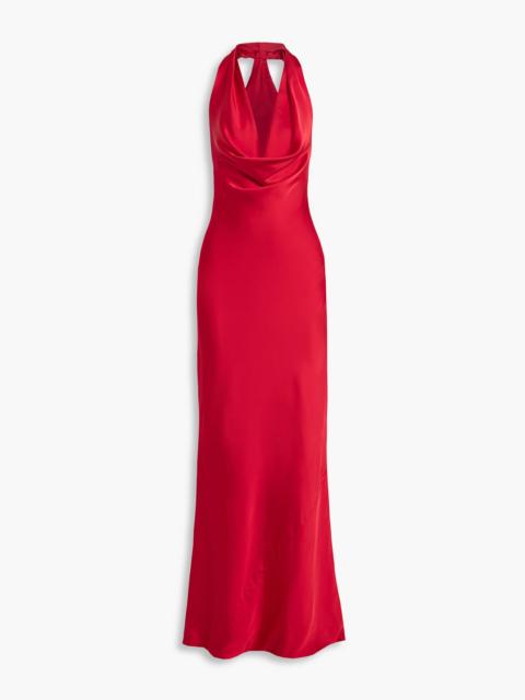 NORMA KAMALI Draped satin gown