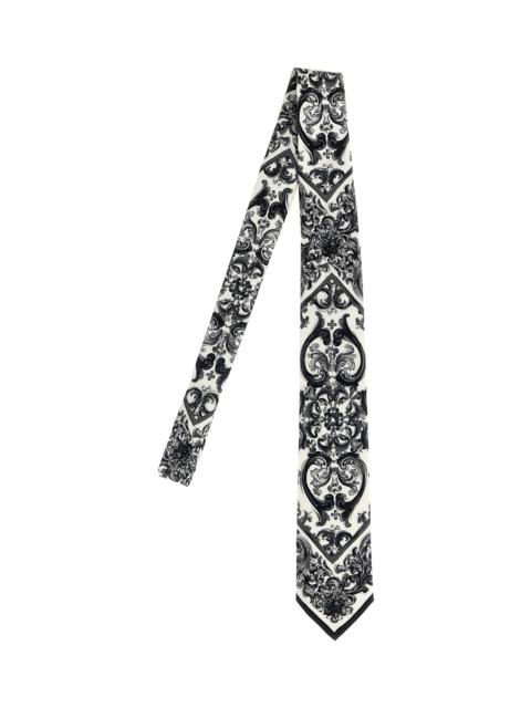 'maiolica' Print Tie