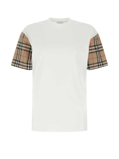 Burberry Burberry Women White Cotton T-Shirt