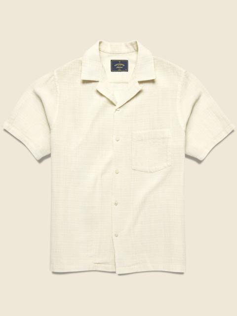 Portuguese Flannel Grain Camp Shirt - White