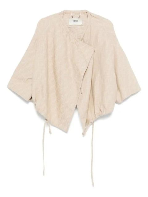 FENDI FF-jacquard drawstring jacket