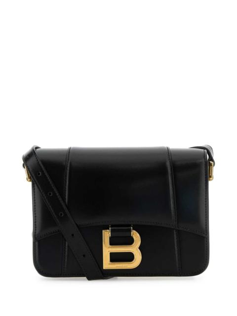 BALENCIAGA Balenciaga Women Black Leather Small Hourglass Crossbody Bag