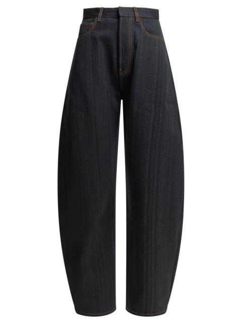 Alaïa Alaïa Round Wide-leg Jeans Blue Women