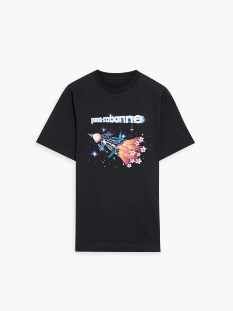 rabanne Printed cotton-jersey T-shirt