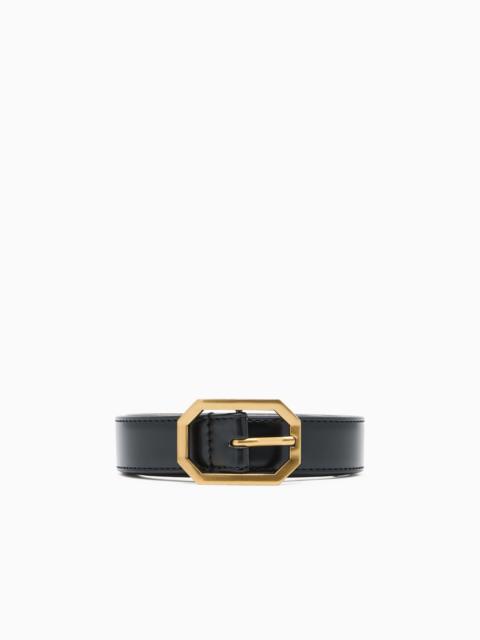EMPORIO ARMANI BELT WITH GOLD BUCKLE