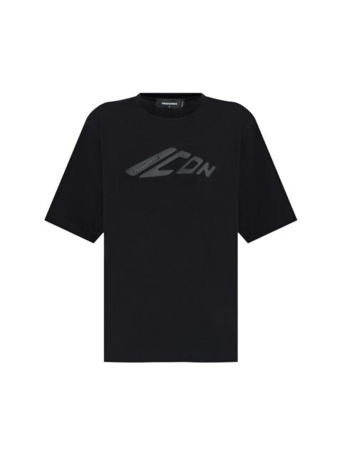 Icon-embossed T-shirt