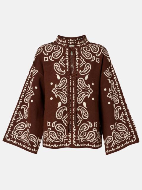 FARM RIO Paisley knitted top