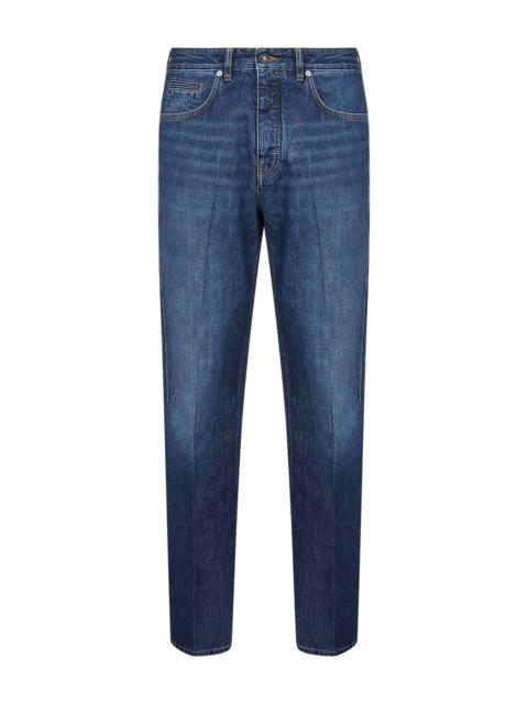 Givenchy Blue washed denim straight jeans