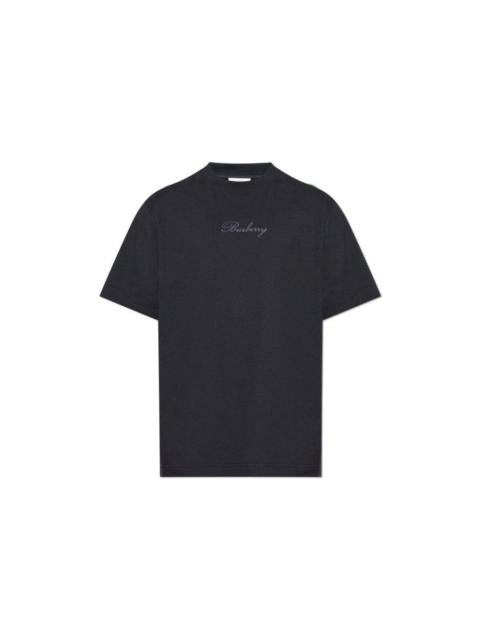 Burberry Burberry Black Cotton T-shirt New & Authentic (Men's size:S;