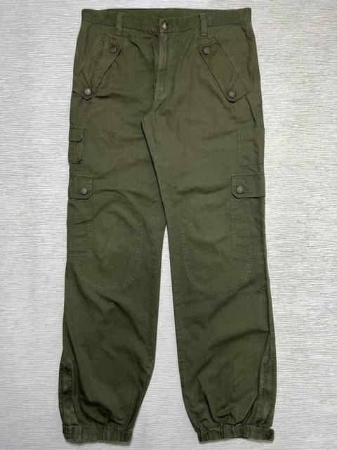 Dolce & Gabbana Dolce & Gabbana - Cotton Linen Olive Military Cargo Pants