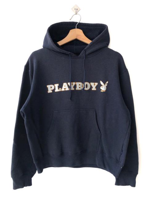Other Designers Vintage - Vintage Sunfaded Playboy Spellout Logo Pullover Hoodies