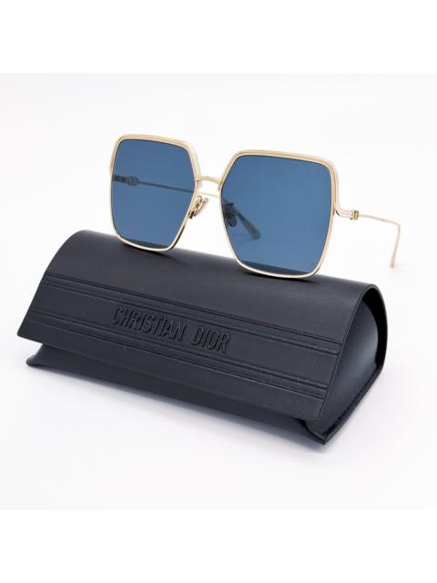 Dior NEW DIOR EVERDIOR S1U B0B0 GOLD BLUE WOMEN SUNGLASSES DIOR