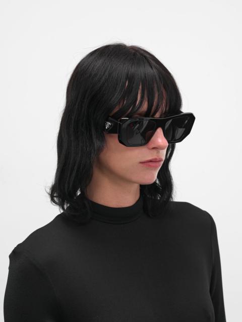 Prada Black PR-B18S Geometric Sunglasses