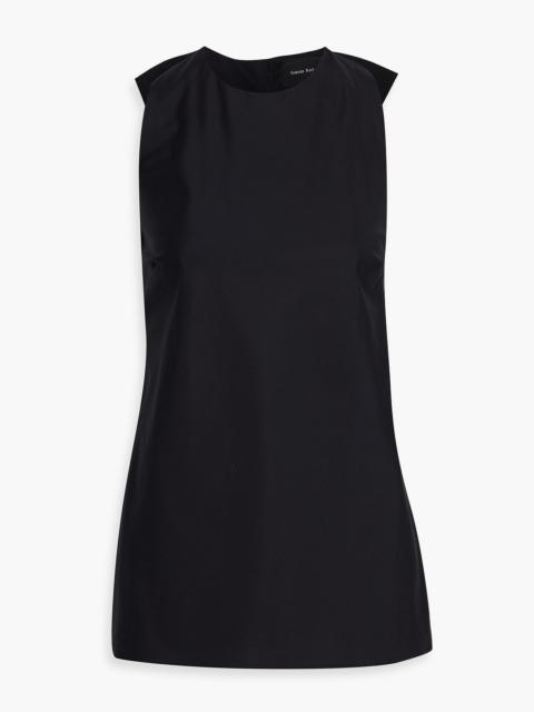 Simone Rocha Open-back bow-detailed cotton-poplin top