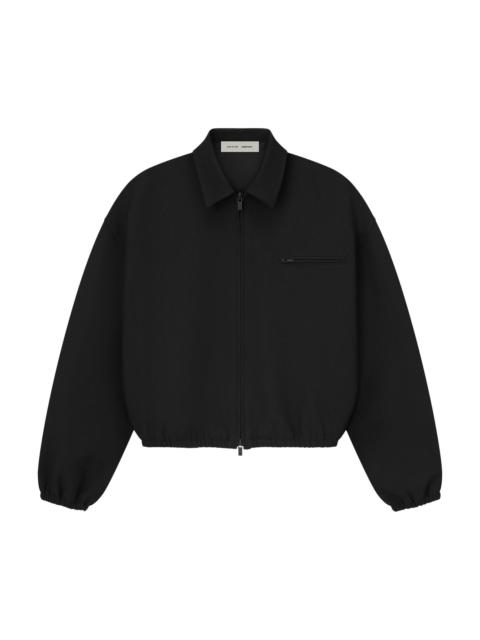 ESSENTIALS Fear of God Essentials Bonded Canvas Jacket 'Jet Black'