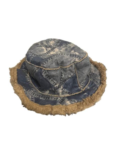 Other Designers Avant Garde - JAPAN HATS FUR WOOL PATCHWORK PRINT FOR WINTER SEASON