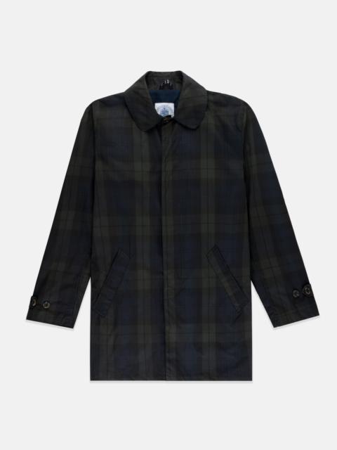 J. PRESS MADE-IN-ENGLAND BLACKWATCH TARTAN MAYFAIR RAIN COAT