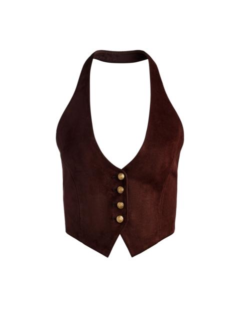 Alice + Olivia CROSBY SUEDE VEST