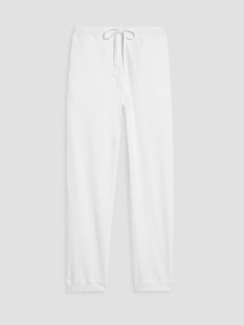 Other Designers Tapered French cotton-terry sweatpants