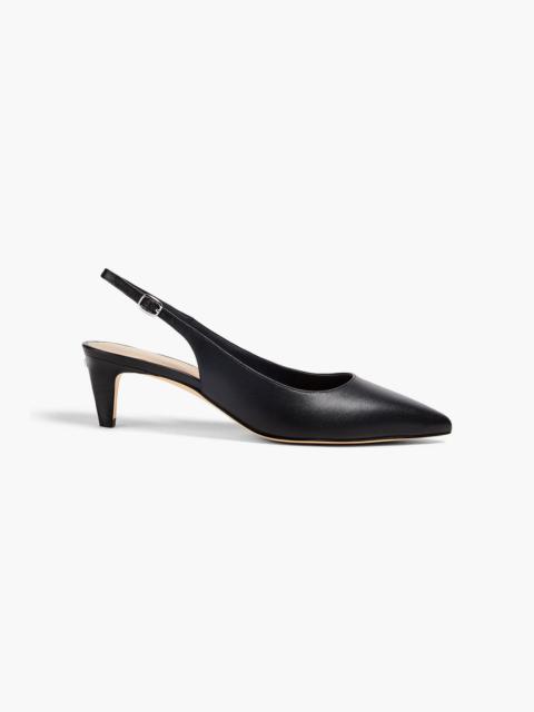 Stuart Weitzman Mara leather slingback pumps