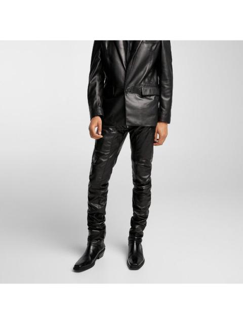 BNWT AW24 DSQUARED2 LEATHER BIKER SHARPEI PANTS 44