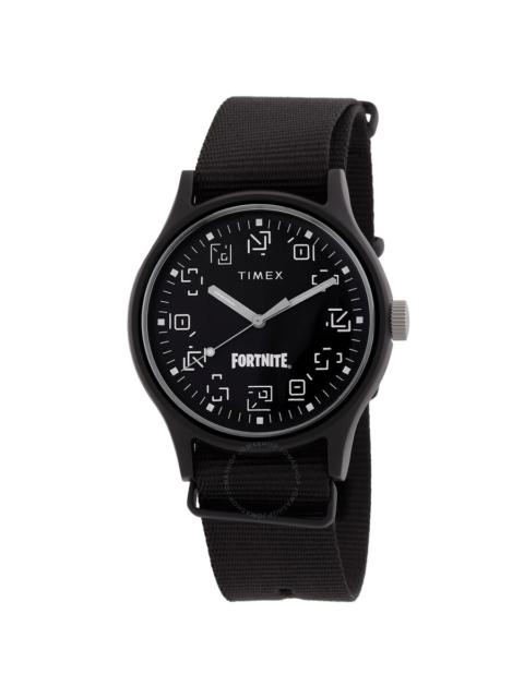 Other Designers Timex Mk1 X Fortnite Quartz Black Dial Men's Watch TW2W97000