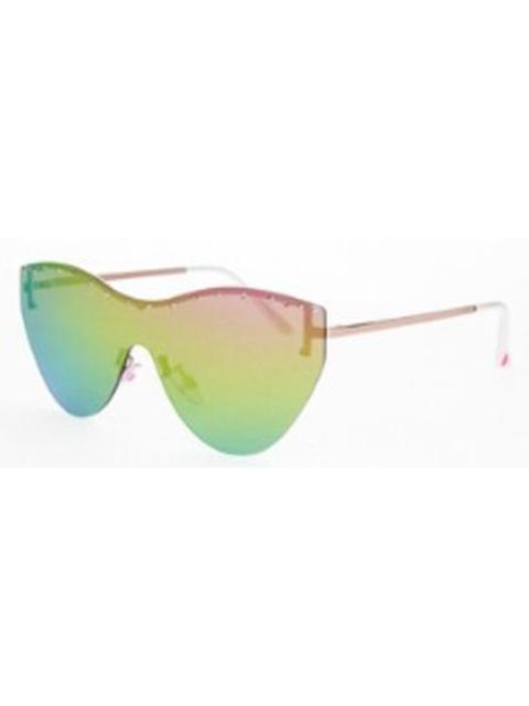 Other Designers Betsey Johnson Rainbow Shield Ladies Sunglasses 10267564.LTS GLDRBW