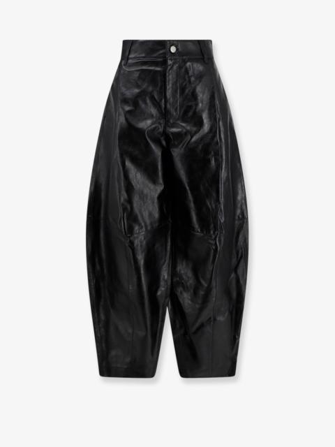 soeur Soeur Julien Leather Trousers Black