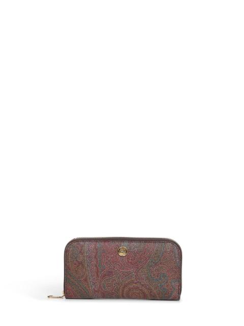 Etro Etro Women Brown Arnica Zip-Around Wallet