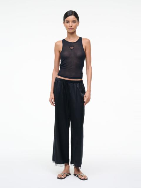 STAUD STAUD KIRBY SILK PANT BLACK
