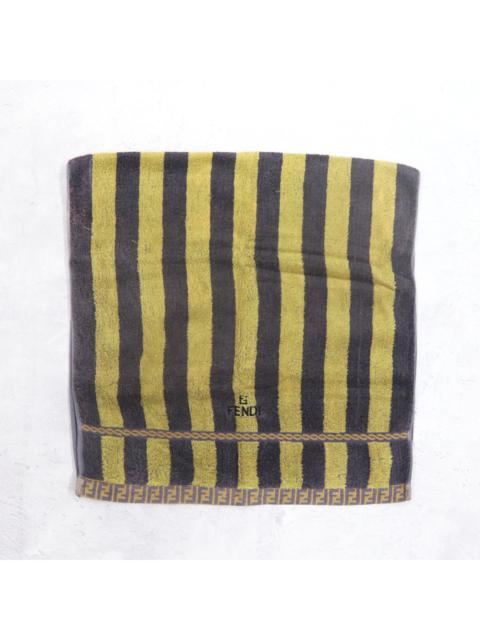 Vintage 90s FENDI Teleria Fendi Stripes Full Logo Towel