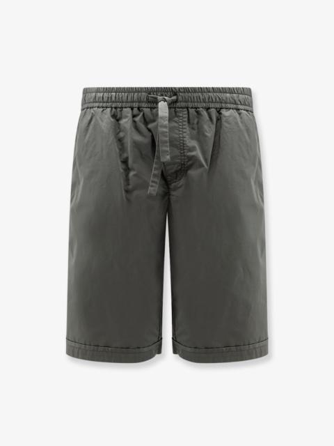 Dolce & Gabbana Dolce & Gabbana Cotton Shorts With Logo Detail Green