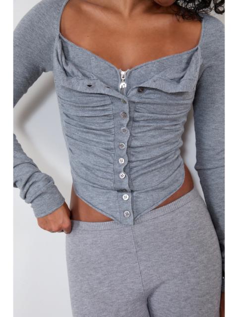 miaou SOPHIE CORSET - HEATHER GREY