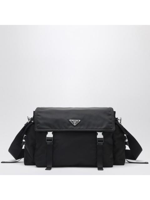 Prada Prada Prada Explore Bag In Black Re-Nylon And Leather Men
