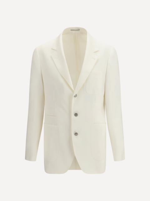 Brunello Cucinelli Single-breasted linen Blazer