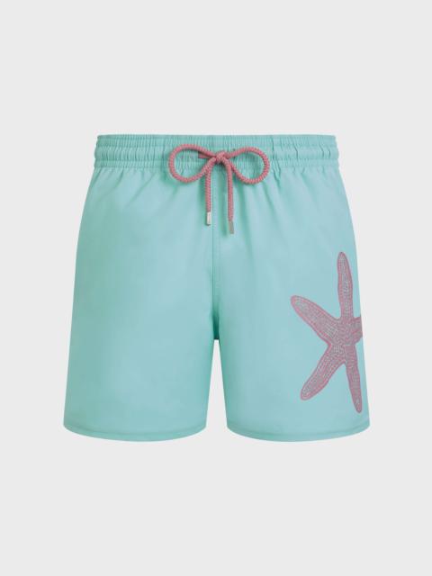 Vilebrequin MEN STRETCH SHORT SWIM TRUNKS PLACED STARLETTE