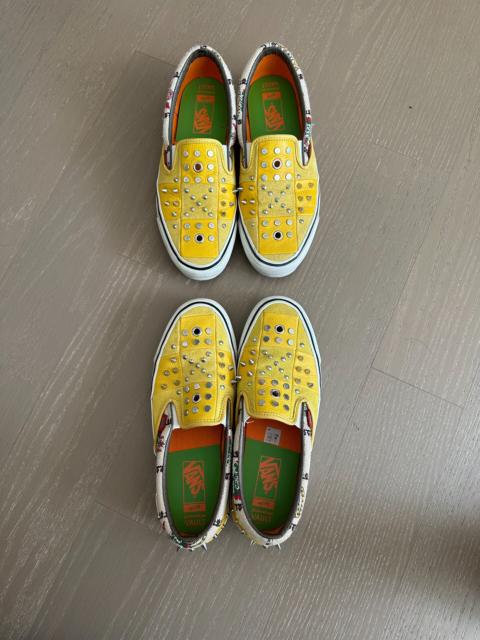 GUCCI Gucci X Vans Slip-On Yellow Spiked Sneaker