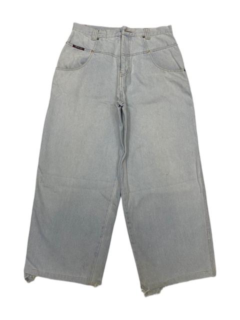 Other Designers Archival Clothing - BAGGY JEANS PIKO HAWAIIAN DISTRESSED DENIM BAGGY SKATER