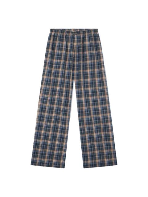 ERL ERL Plaid Lounge Pants Blue