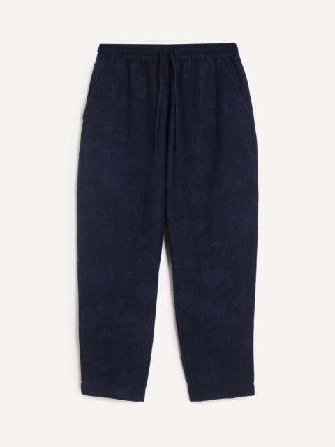 Universal Works Black-Indigo Denim Camo Braga Trousers