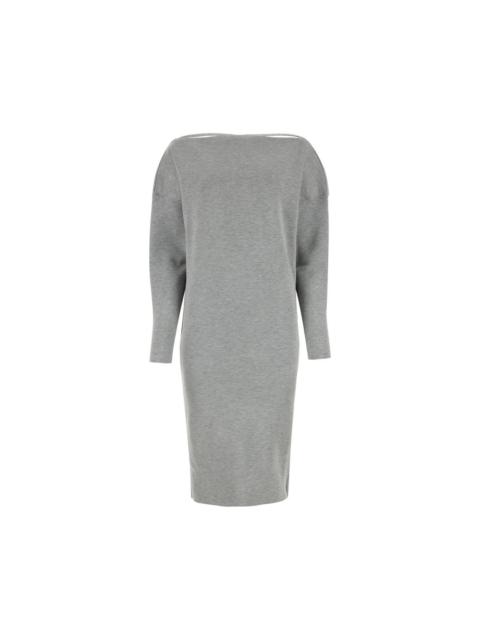 GUCCI GUCCI Gray Stretch Wool Blend Dress New & Authentic (Women's