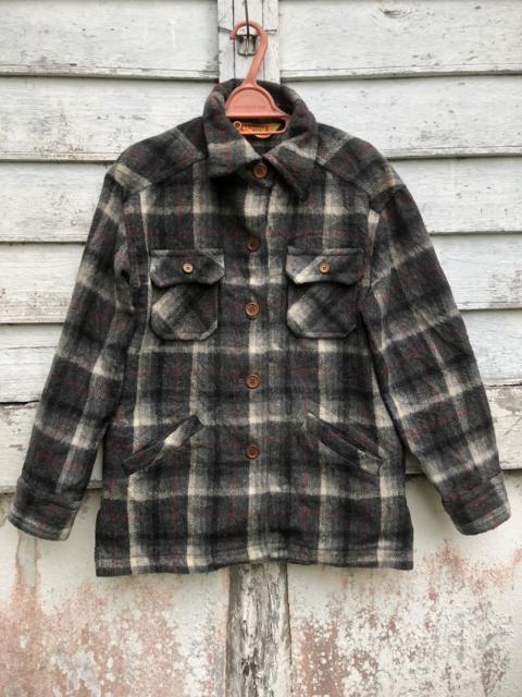 Other Designers Vintage - Vintage ElJohn Shadow Plaid Wool Jacket