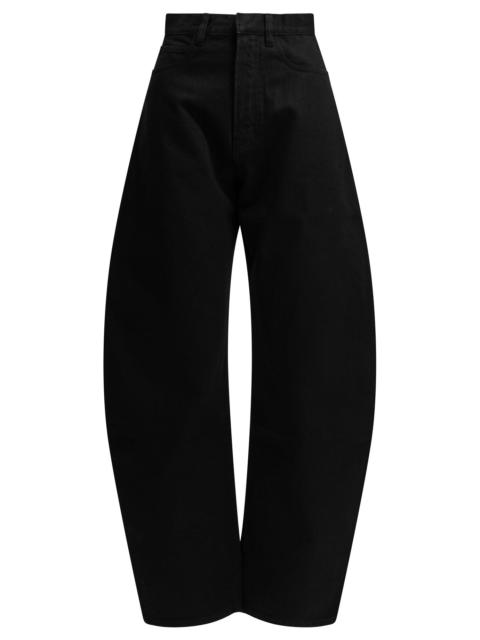 Alaïa Alaïa Round Wide-leg Jeans Black Women