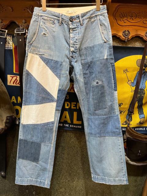 RRL by Ralph Lauren RRL Limited Edition Patchwork Distressed Denim Jeans