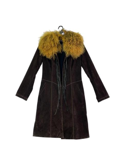 Other Designers PLEIN SUD Jeans by Faycal Amor faux fur lapel winter coat