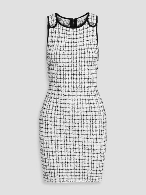 Alice + Olivia Talulah embellished tweed mini dress