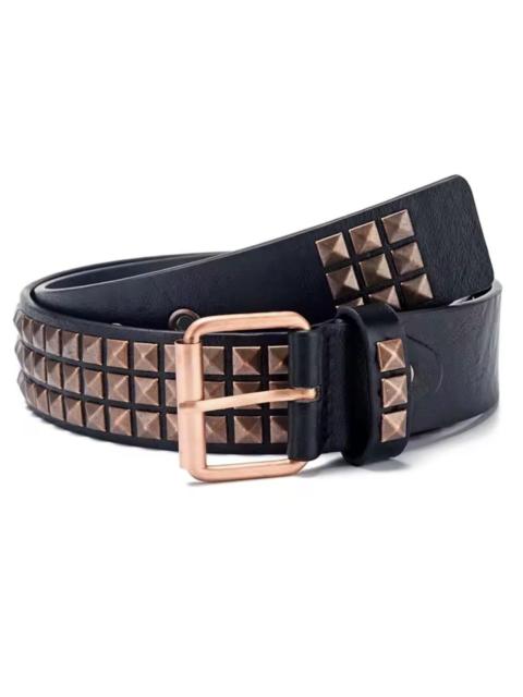 Other Designers Japanese Brand - Y2K Bronze Belt Pyramid Studded Punk