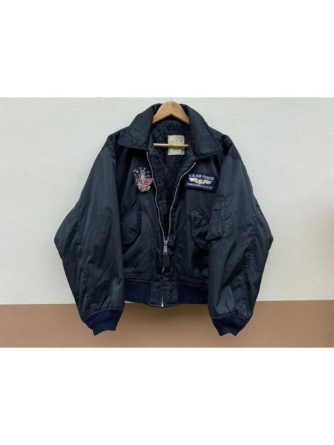 Other Designers Vintage Flight Jacket USA Naval Fighter commanding officer