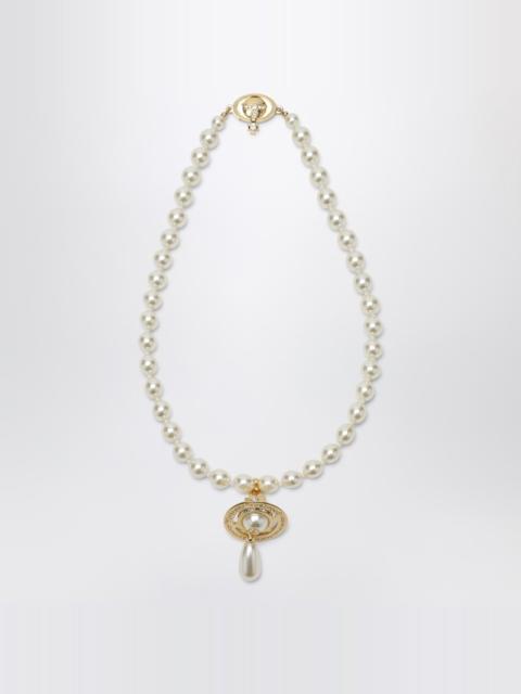 Vivienne Westwood Pearl choker with Orb pendant